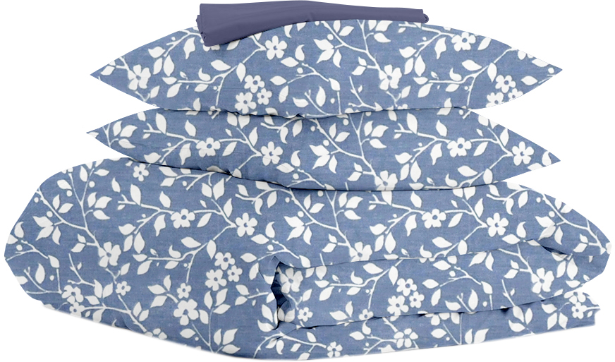 Комплект семейного постельного белья Cosas на резинке Flowers White Blue Dblue 2 х 160 х 220 см
Комплект семейного постельного белья Cosas на резинке Flowers White Blue Dblue 2 х 160 х 220 см