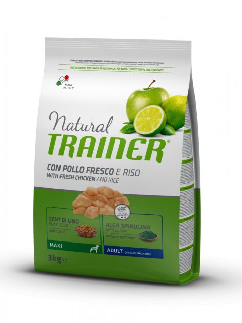 Сухой корм Trainer Natural Super Premium Adult Maxi для взрослых собак больших и гигантских пород с курицей 3 кг
Сухой корм Trainer Natural Super Premium Adult Maxi для взрослых собак больших и гигантских пород с курицей 3 кг