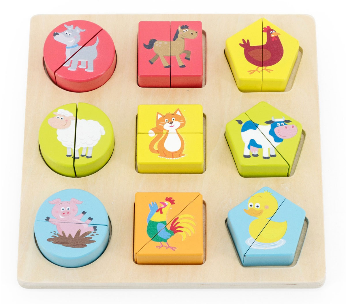 Деревянная головоломка из блоков New Classic Toys Животные 20 × 20 × 3 см (10460)
Деревянная головоломка из блоков New Classic Toys Животные 20 × 20 × 3 см (10460)