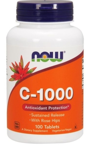 Вітаміни Now Foods Вітамін С-1000 з Шипшиною 100 таблеток (733739006806) (F009725)
Вітаміни Now Foods Вітамін С-1000 з Шипшиною 100 таблеток (733739006806) (F009725)