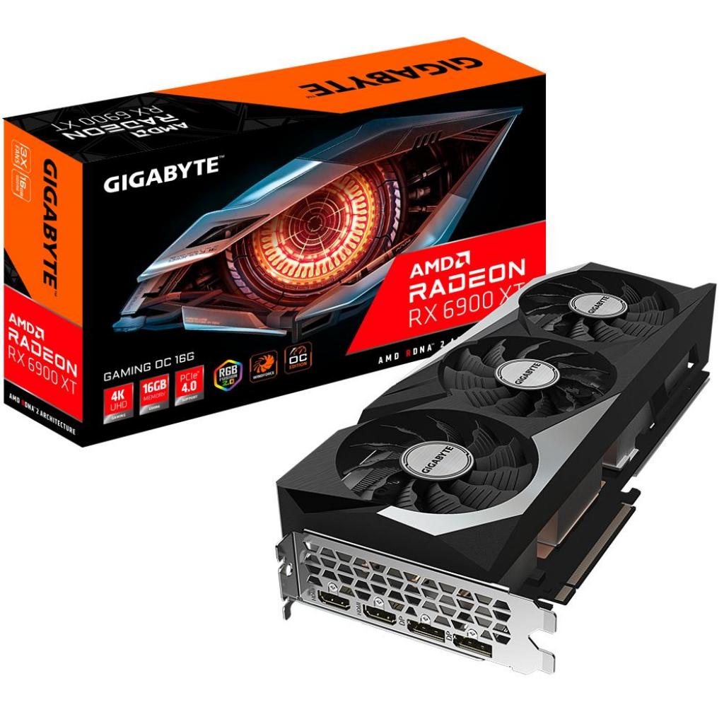 Видеокарта GIGABYTE Radeon RX 6900 XT 16Gb GAMING OC (GV-R69XTGAMING OC-16GD)
Видеокарта GIGABYTE Radeon RX 6900 XT 16Gb GAMING OC (GV-R69XTGAMING OC-16GD)