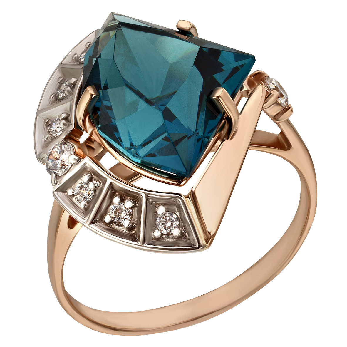 Золотое кольцо с вставками голубого топаза и фианитов Tango Jewellery Company 371791 размер 18.5
Золотое кольцо с вставками голубого топаза и фианитов Tango Jewellery Company 371791 размер 18.5