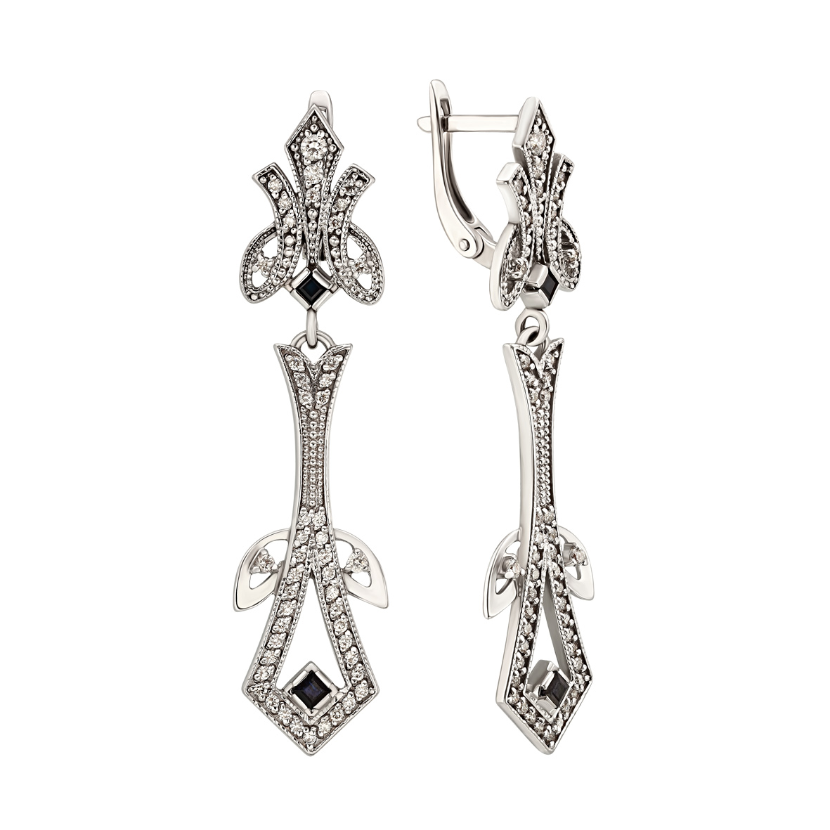 Серьги в белом золоте с бриллиантами и сапфиром Tango Jewellery Company 771317В
Серьги в белом золоте с бриллиантами и сапфиром Tango Jewellery Company 771317В