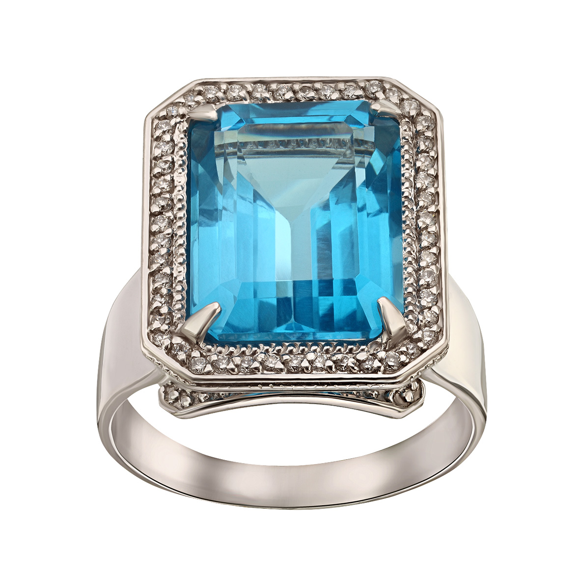 Кольцо в белом золоте с бриллиантами и голубым топазом Tango Jewellery Company 753338В размер 21
Кольцо в белом золоте с бриллиантами и голубым топазом Tango Jewellery Company 753338В размер 21