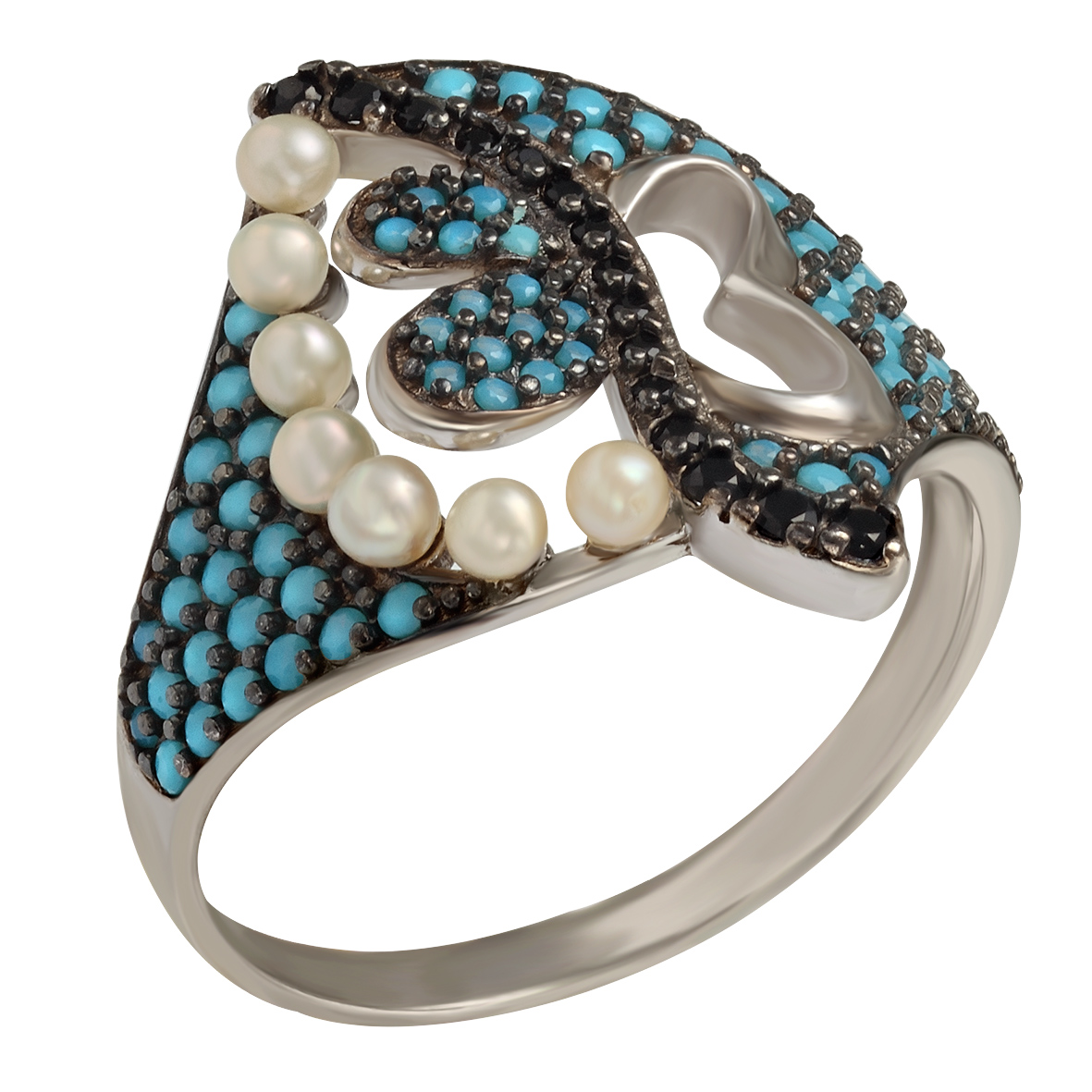 Серебряное кольцо с нанокристаллами, жемчугом и фианитами Tango Jewellery Company 380191С размер 18
Серебряное кольцо с нанокристаллами, жемчугом и фианитами Tango Jewellery Company 380191С размер 18