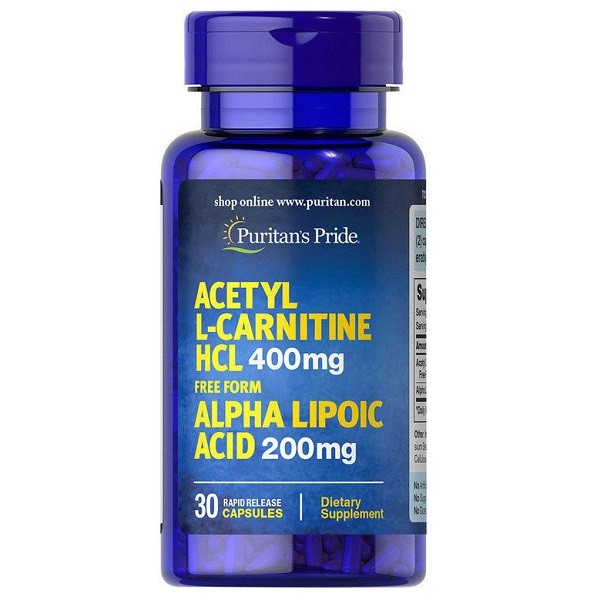 Жиросжигатель Puritan's Pride Acetyl L-Carnitine 400 mg with Alpha Lipoic Acid 200 mg 30 капсул
Жиросжигатель Puritan's Pride Acetyl L-Carnitine 400 mg with Alpha Lipoic Acid 200 mg 30 капсул