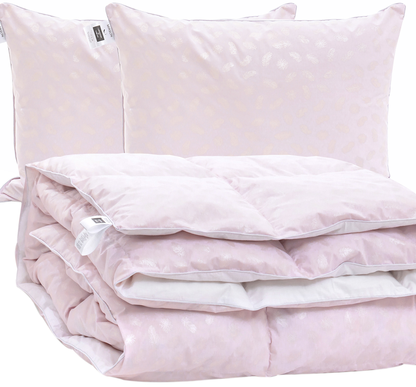 Набор пуховый MirSon №2151 Bio-Pink Зима 50% пух одеяло 220х240 + подушки 50х70 2 шт средние
Набор пуховый MirSon №2151 Bio-Pink Зима 50% пух одеяло 220х240 + подушки 50х70 2 шт средние