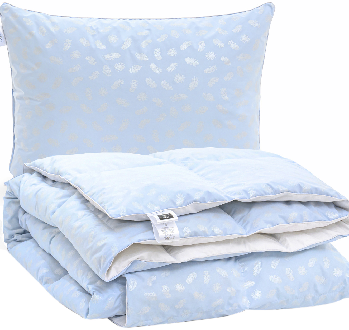 Набор пуховый MirSon №2180 Bio-Blue Зима 70% пух одеяло 172х205 + подушка 50х70 средняя
Набор пуховый MirSon №2180 Bio-Blue Зима 70% пух одеяло 172х205 + подушка 50х70 средняя