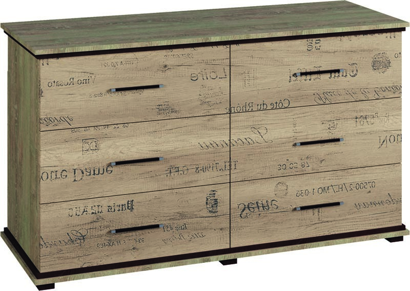 Комод Палермо 3Ш3Ш/1300*470*740 из ДСП цвет Дуб корабельный/Дуб корабельный лейбл Svit Mebliv
Комод Палермо 3Ш3Ш/1300*470*740 из ДСП цвет Дуб корабельный/Дуб корабельный лейбл Svit Mebliv