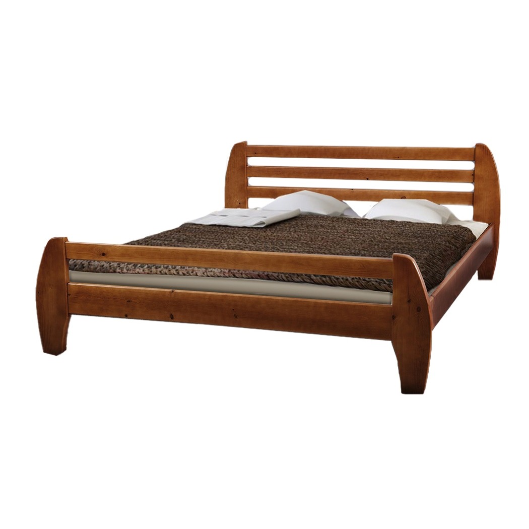 Кровать из дерева 140х200 с основанием Galaxy Орех темный Mix Mebli 
Кровать из дерева 140х200 с основанием Galaxy Орех темный Mix Mebli