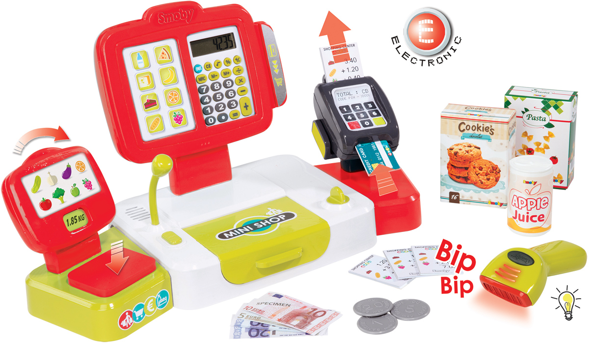 Игровой набор Smoby Toys Электронная касса с весами и аксессуарами (350107) (3032163501077)
Игровой набор Smoby Toys Электронная касса с весами и аксессуарами (350107) (3032163501077)