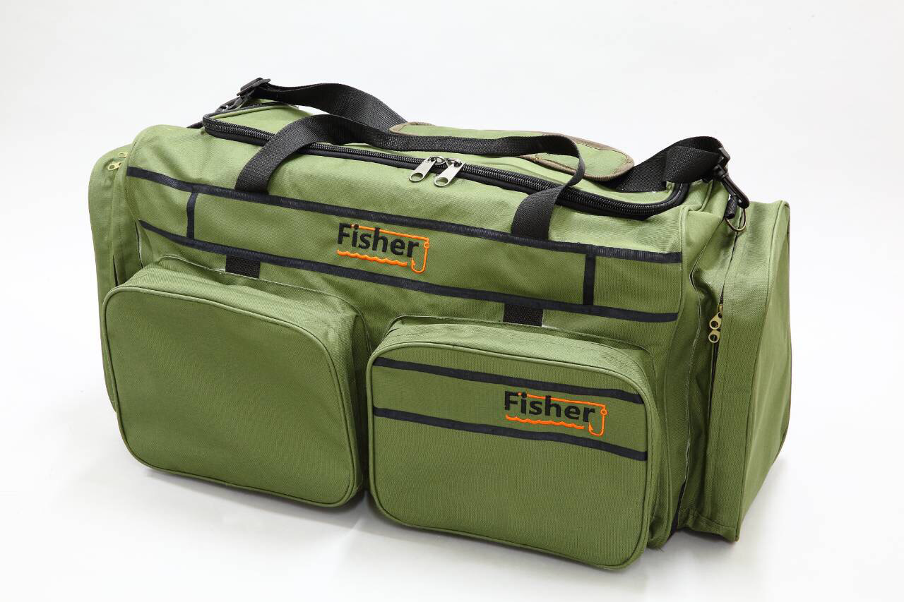 Сумка карповая большая Fisher объемом 98л с 4 накладными карманами 70х35х40 см (К011)
Сумка карповая большая Fisher объемом 98л с 4 накладными карманами 70х35х40 см (К011)