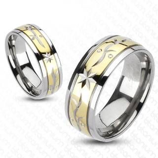 Кольцо из титана Spikes R-TM-3053, двухцветное с красивыми узорами (Размер 11 (наш 20,7), ширина 8 мм)
Кольцо из титана Spikes R-TM-3053, двухцветное с красивыми узорами (Размер 11 (наш 20,7), ширина 8 мм)