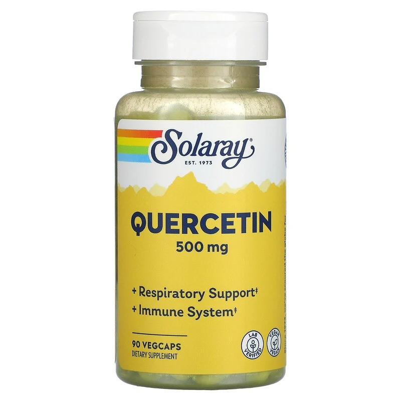 Кверцетин Solaray Quercetin 500 мг для поддержки иммунитета 90 растительных капсул
Кверцетин Solaray Quercetin 500 мг для поддержки иммунитета 90 растительных капсул