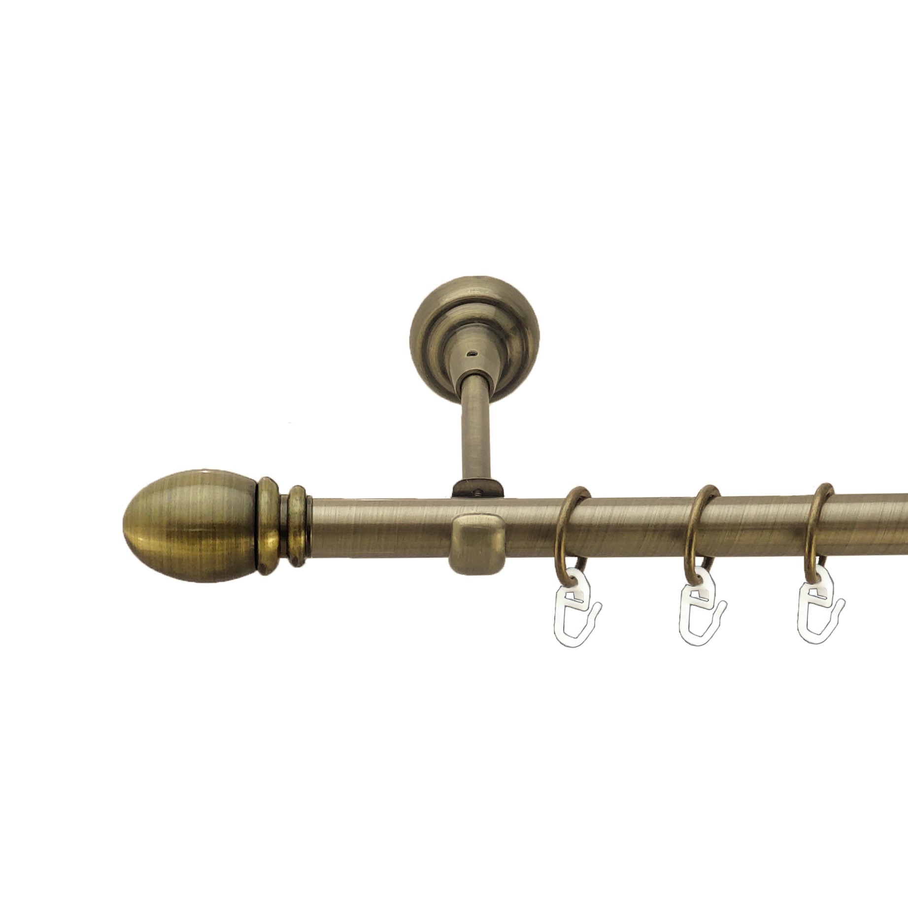 Карниз Orvit Белуно металевий однорядний відкритий гладка труба кільце металеве Антик 19 мм 300 см 
Карниз Orvit Белуно металевий однорядний відкритий гладка труба кільце металеве Антик 19 мм 300 см