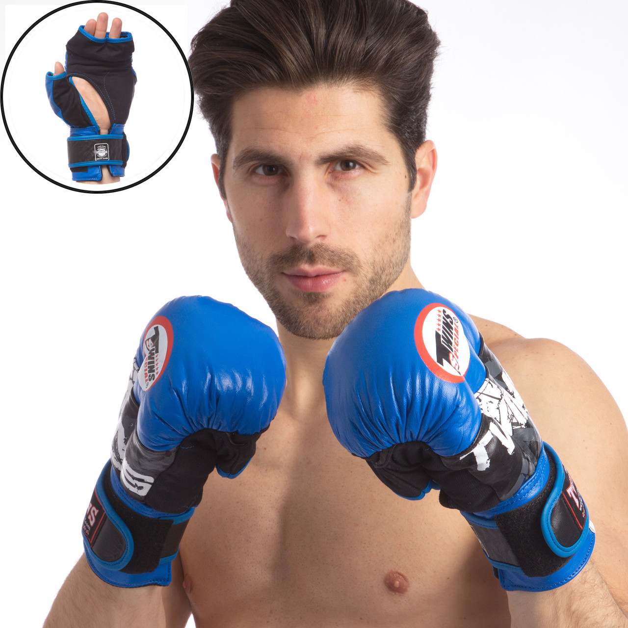 Перчатки кожанные для смешанных единоборств MMA, самбо, джиу-джитсу, карате TWINS-Rep 0275 10 унций синий
Перчатки кожанные для смешанных единоборств MMA, самбо, джиу-джитсу, карате TWINS-Rep 0275 10 унций синий
