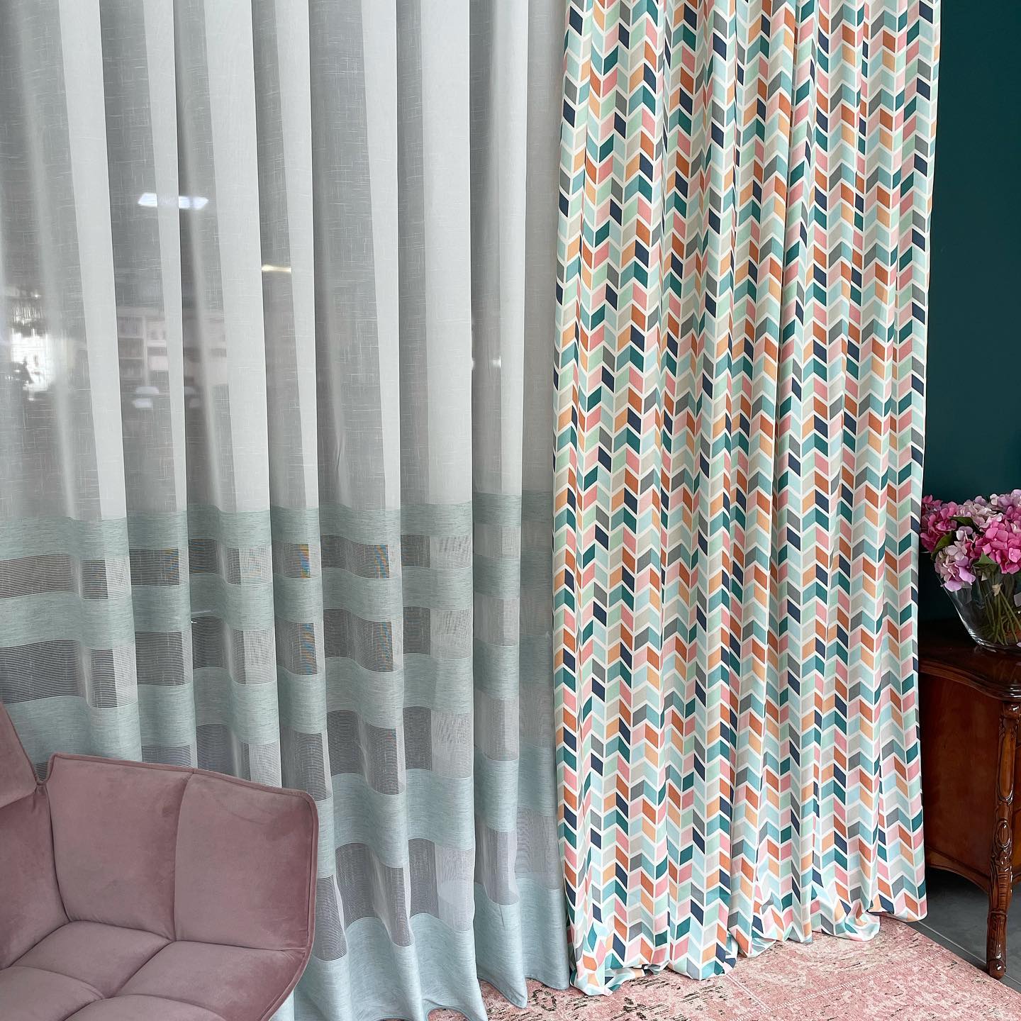 Шторы с тефлоновой пропиткой Турция MacroHorizon Калейдоскоп Персик, 270*170 см (2 шт.)
Шторы с тефлоновой пропиткой Турция MacroHorizon Калейдоскоп Персик, 270*170 см (2 шт.)