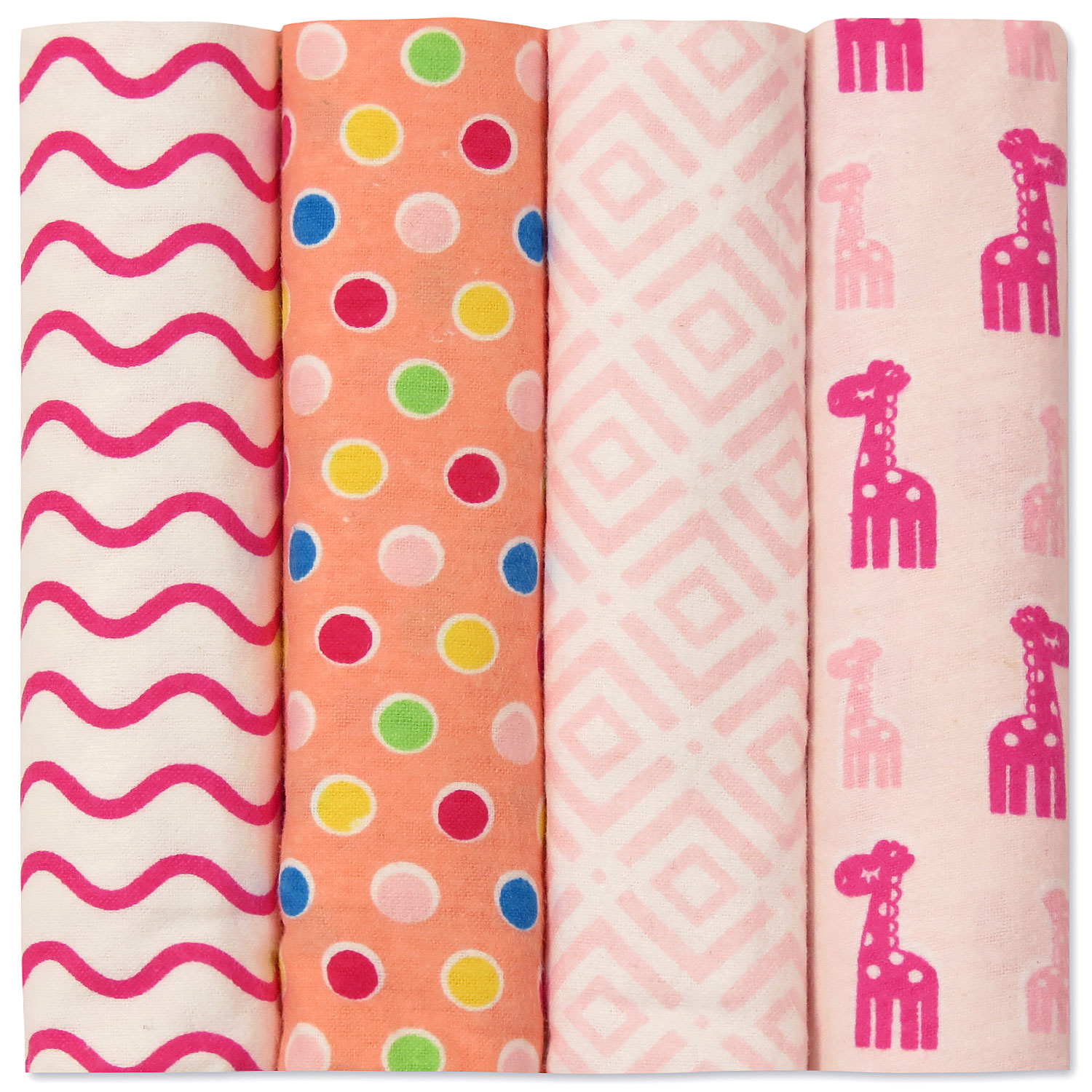 Комплект многоразовых фланелевых пеленок Berni Жирафы 4шт 73 х 73 см Розовый (47896) 
Комплект многоразовых фланелевых пеленок Berni Жирафы 4шт 73 х 73 см Розовый (47896)