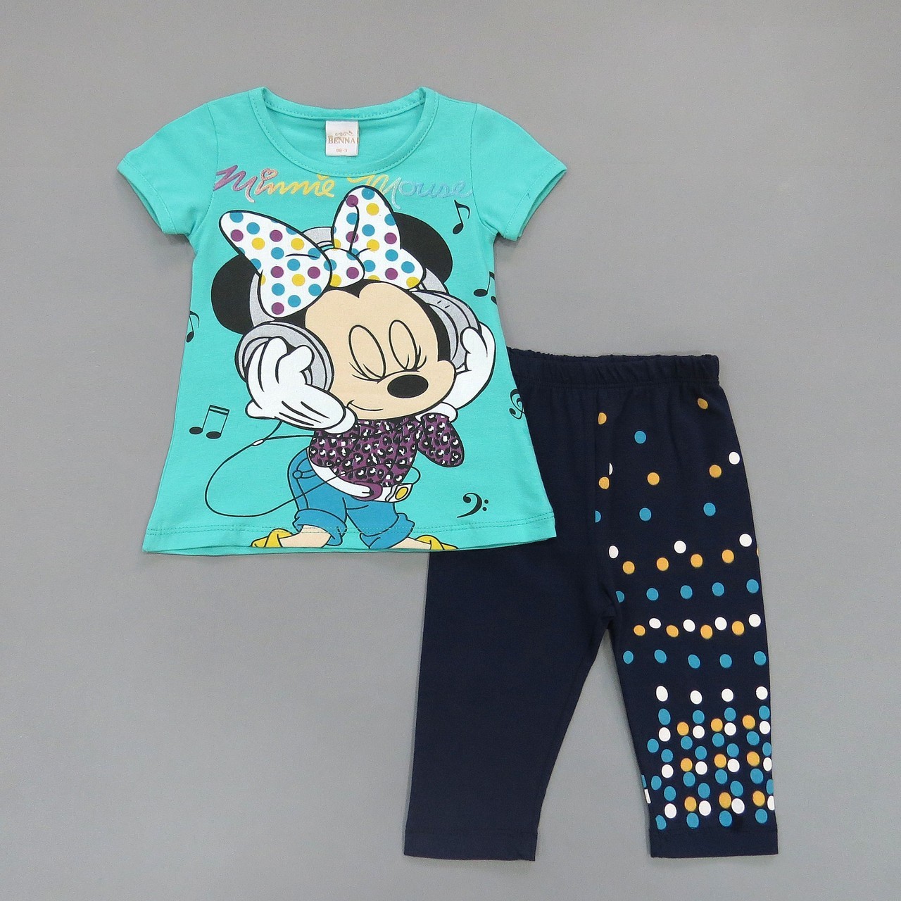 Летний костюм Minnie Mouse Benna Kids для девочки 98 см Маломерит Бирюзовый/темно-синий 13057
Летний костюм Minnie Mouse Benna Kids для девочки 98 см Маломерит Бирюзовый/темно-синий 13057