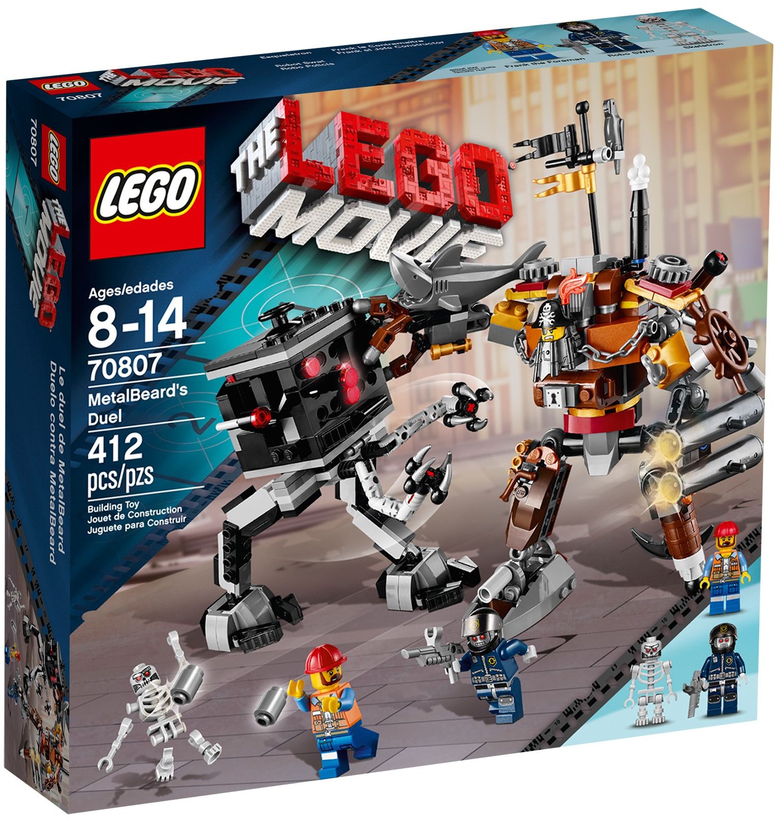 Конструктор LEGO 70807 The Lego Movie Поєдинок Сталевої Бороди MetalBeard's Duel
Конструктор LEGO 70807 The Lego Movie Поєдинок Сталевої Бороди MetalBeard's Duel