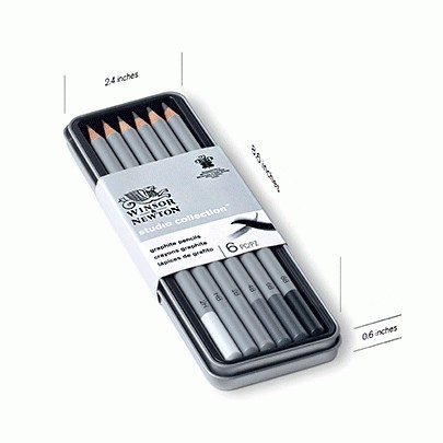 Набор карандашей графитовых в металле Winsor&Newton Graphic Penсil, 6 шт (B2,4,6,8, HB, 2H)
Набор карандашей графитовых в металле Winsor&Newton Graphic Penсil, 6 шт (B2,4,6,8, HB, 2H)