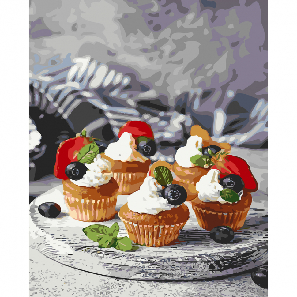 Картина по номерам Кексы с черникой 2, 40х50 см
Картина по номерам Кексы с черникой 2, 40х50 см