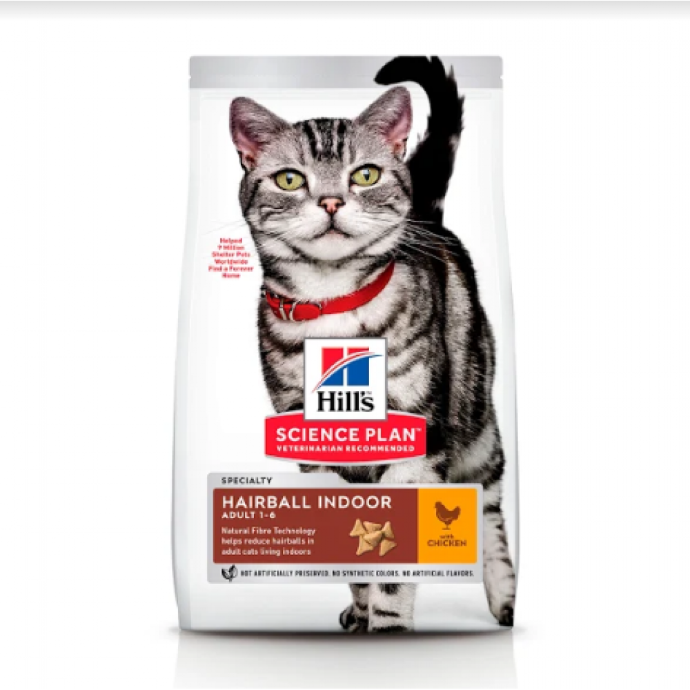 Сухой корм Hill`s Science Plan Adult Hairball & Indoor для кошек с курицей - 1,5 кг
Сухой корм Hill`s Science Plan Adult Hairball & Indoor для кошек с курицей - 1,5 кг