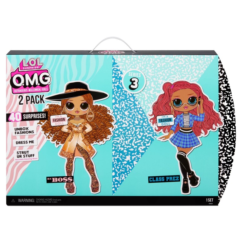 Ігровий набір з 2 ляльками LOL Surprise! 2 Pack OMG Da Boss and Class Prez (MGA Entertainment, США) ЛОЛ Сюрпрайз серії ОМГ Леді-Бос та Відмінниця
Ігровий набір з 2 ляльками LOL Surprise! 2 Pack OMG Da Boss and Class Prez (MGA Entertainment, США) ЛОЛ Сюрпрайз серії ОМГ Леді-Бос та Відмінниця
