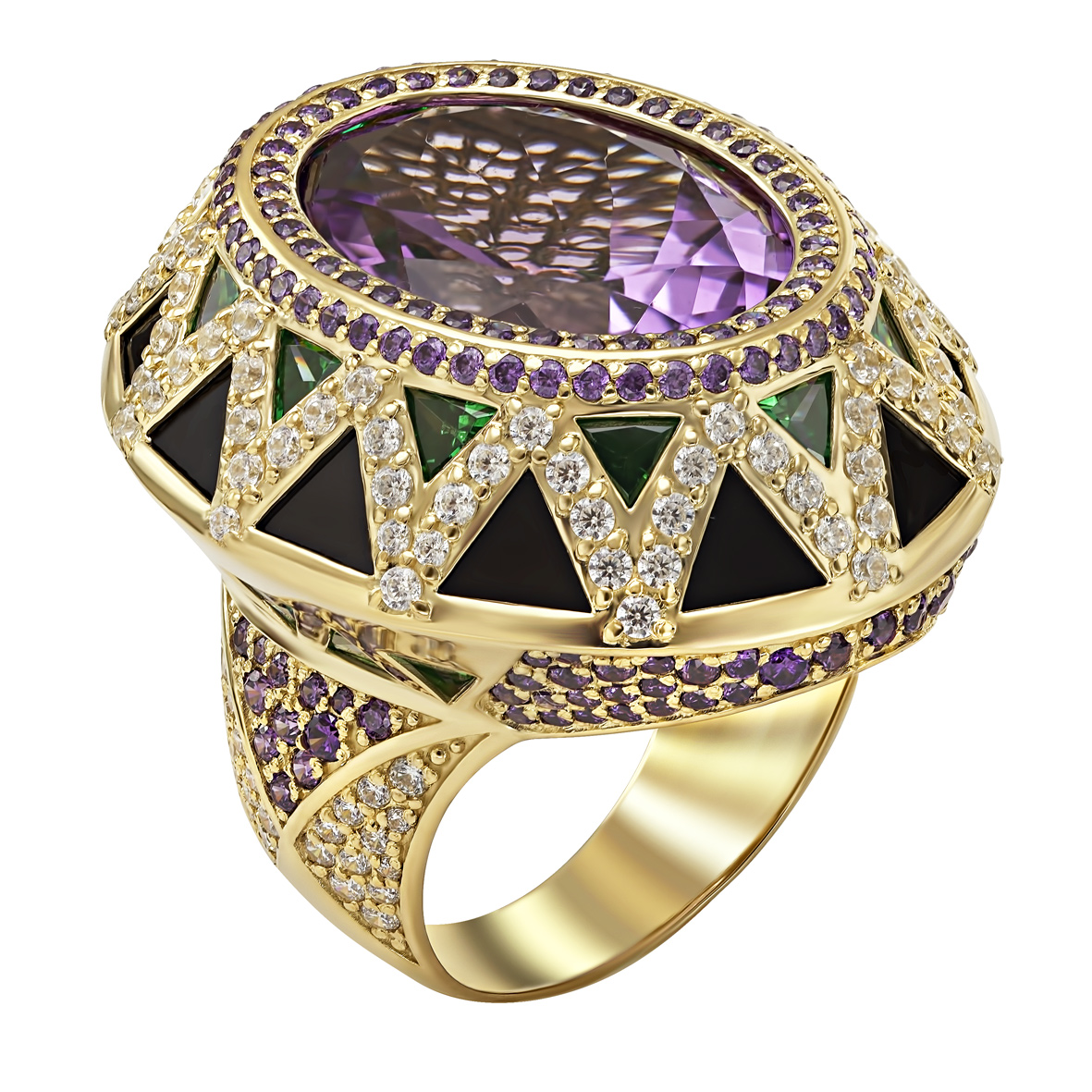 Золотое кольцо с аметистом, агатом и фианитами Tango Jewellery Company 370761М размер 20
Золотое кольцо с аметистом, агатом и фианитами Tango Jewellery Company 370761М размер 20