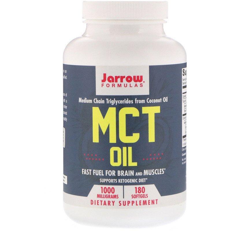 Масло МСТ Jarrow Formulas "MCT Oil" триглицериды средней цепи, 1000 мг (180 гелевых капсул)
Масло МСТ Jarrow Formulas "MCT Oil" триглицериды средней цепи, 1000 мг (180 гелевых капсул)