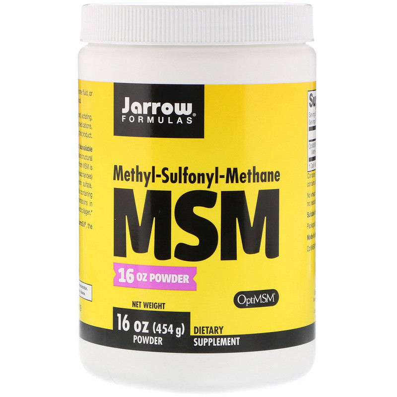 Метилсульфонилметан Jarrow Formulas "MSM Powder" мсм в порошке для здоровья суставов, 1000 мг (454 г)
Метилсульфонилметан Jarrow Formulas "MSM Powder" мсм в порошке для здоровья суставов, 1000 мг (454 г)