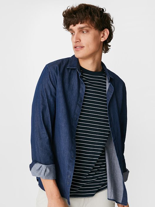 Рубашка джинсовая C&A 01-21FW23108 Темно-синяя, Рубашка джинсовая C&A 01-21FW23108 XL Темно-синяя
Рубашка джинсовая C&A 01-21FW23108 Темно-синяя, Рубашка джинсовая C&A 01-21FW23108 XL Темно-синяя