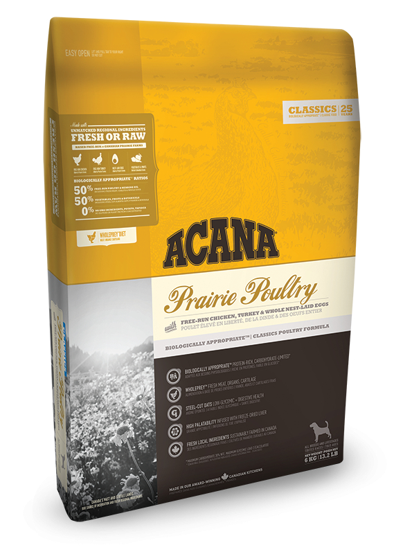 Сухой корм Acana Prairie Poultry для собак всех пород и возрастов, цыпленок и индейка 2 кг
Сухой корм Acana Prairie Poultry для собак всех пород и возрастов, цыпленок и индейка 2 кг