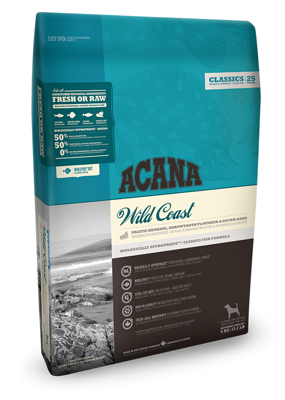 Сухой корм для собак Acana (Акана) Wild Coast для всех пород и возрастов с рыбой 6 кг
Сухой корм для собак Acana (Акана) Wild Coast для всех пород и возрастов с рыбой 6 кг