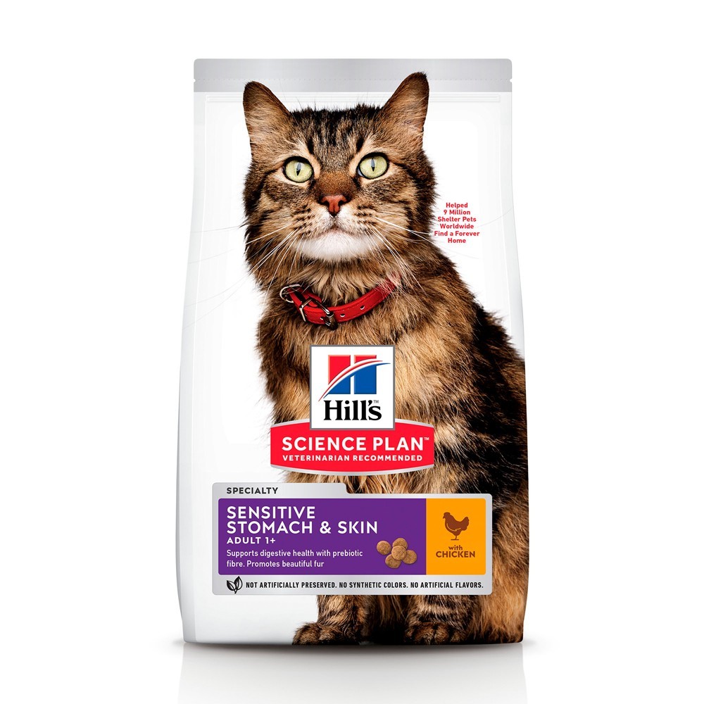 Сухой корм для кошек с чувствительным пищеварением и кожей Hill's Science Plan Adult Feline Sensitive Stomach & Skin с курицей - 7 кг (604069) (52742023137)
Сухой корм для кошек с чувствительным пищеварением и кожей Hill's Science Plan Adult Feline Sensitive Stomach & Skin с курицей - 7 кг (604069) (52742023137)