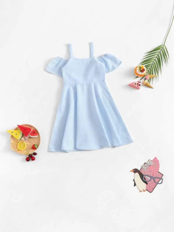Платье в полоску с открытыми плечами для девочек Shein 180713434 130 cm (91996130cm) Полоска
Платье в полоску с открытыми плечами для девочек Shein 180713434 130 cm (91996130cm) Полоска