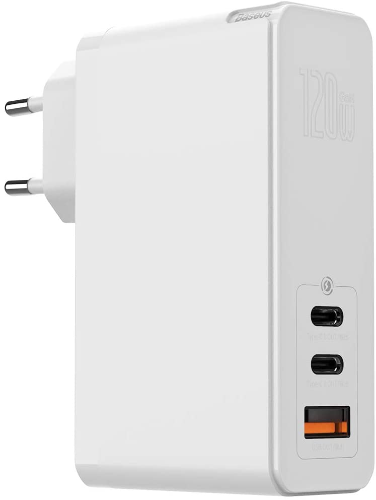 Сетевое зарядное устройство Baseus GaN Mini Quick Charger 120W + кабель Type C-Type C 100W(20V/5A) 1m (CCGAN-J02) White
Сетевое зарядное устройство Baseus GaN Mini Quick Charger 120W + кабель Type C-Type C 100W(20V/5A) 1m (CCGAN-J02) White