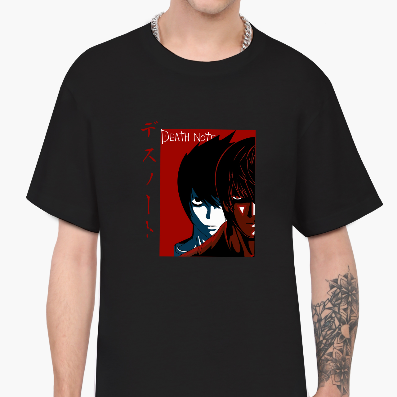 Футболка мужская Тетрадь смерти Эл Лолайт и Кира (Death Note L Lawliet and Kira) (9223-2655-2) Черная, Футболка мужская Тетрадь смерти Эл Лолайт и Кира (Death Note L Lawliet and Kira) (9223-2655-2) M Черная
Футболка мужская Тетрадь смерти Эл Лолайт и Кира (Death Note L Lawliet and Kira) (9223-2655-2) Черная, Футболка мужская Тетрадь смерти Эл Лолайт и Кира (Death Note L Lawliet and Kira) (9223-2655-2) M Черная