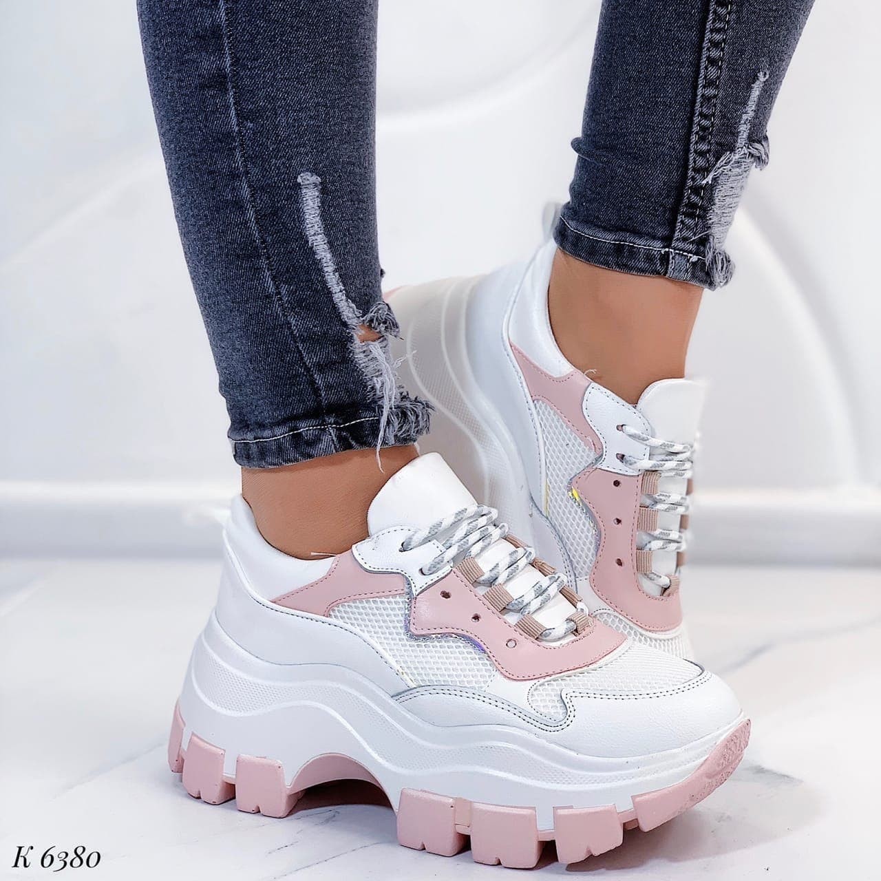 Кроссовки Женские Эко кожа, текстиль (6380) 38 23.5 см Белые
Кроссовки Женские Эко кожа, текстиль (6380) 38 23.5 см Белые