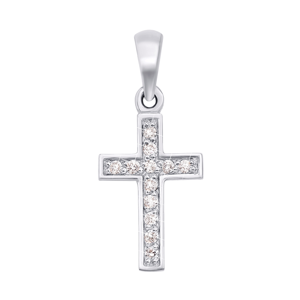 Золотой декоративный крестик с бриллиантами 000126886
Золотой декоративный крестик с бриллиантами 000126886