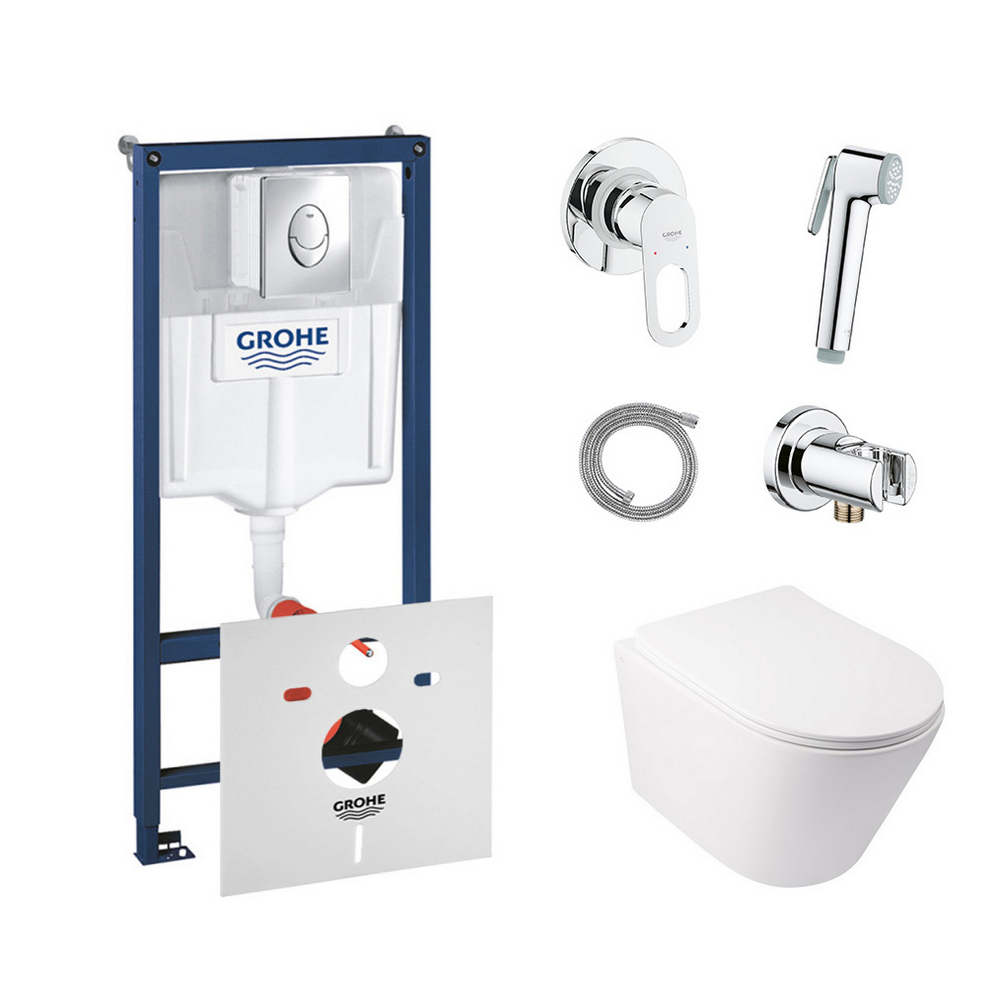Комплект инсталляция Grohe Rapid SL 38721001 + унитаз с сиденьем Qtap Swan QT16335178W + набор для гигиенического душа со смесителем Grohe BauLoop 111042
Комплект инсталляция Grohe Rapid SL 38721001 + унитаз с сиденьем Qtap Swan QT16335178W + набор для гигиенического душа со смесителем Grohe BauLoop 111042