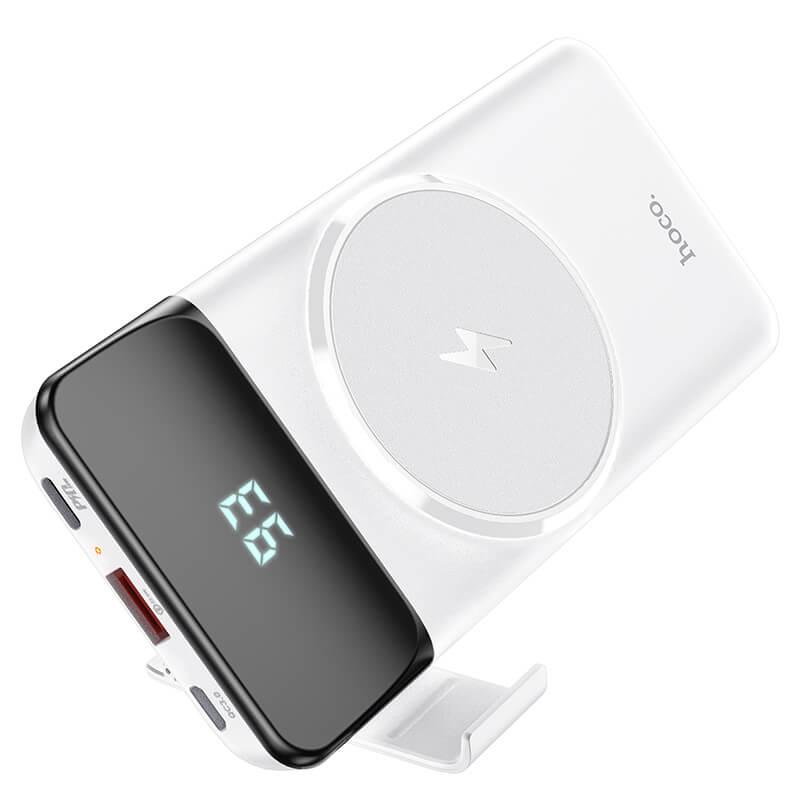 Повербанк на 10000mAh с беспроводной зарядкой HOCO Bobby magnetic (1USB/1Type-C, 15W,QC/PD). White
Повербанк на 10000mAh с беспроводной зарядкой HOCO Bobby magnetic (1USB/1Type-C, 15W,QC/PD). White