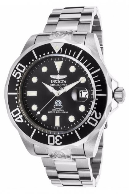 Американские мужские механические наручные часы (Инвикта, дайвер) Grand Diver Black 3044
Американские мужские механические наручные часы (Инвикта, дайвер) Grand Diver Black 3044