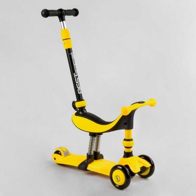 Самокат-беговел 3 в 1 трехколесный Best Scooter 38804 Желтый 3 колеса PU со светом, амортизаторы, родительская ручка
Самокат-беговел 3 в 1 трехколесный Best Scooter 38804 Желтый 3 колеса PU со светом, амортизаторы, родительская ручка