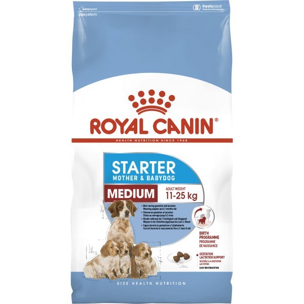 Сухой корм Royal Canin Medium Starter для собак в период беременности и щенков средних пород до 2 месяцев 12 кг
Сухой корм Royal Canin Medium Starter для собак в период беременности и щенков средних пород до 2 месяцев 12 кг