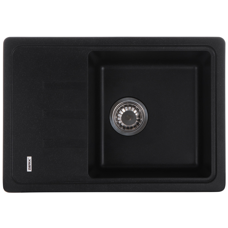 Врезная кухонная мойка из камня Раковина для кухни ZERIX ZS-6243S-03 Black + Сифон Гранит Черная (ZX4572)
Врезная кухонная мойка из камня Раковина для кухни ZERIX ZS-6243S-03 Black + Сифон Гранит Черная (ZX4572)