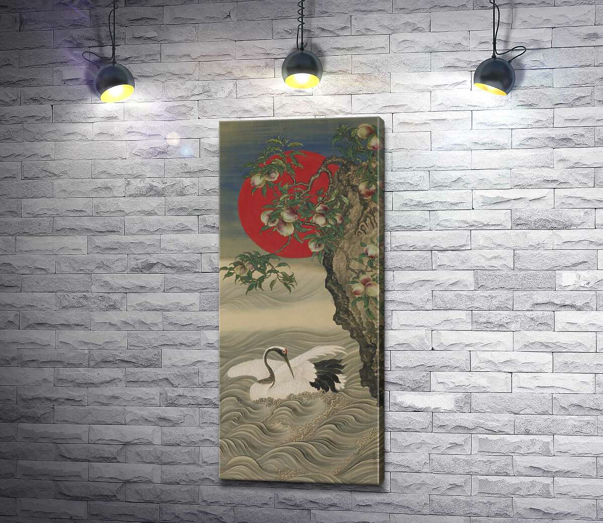 Картина ArtPoster Благоприятные символы: журавль, восходящее солнце и персики (Auspicious Symbols: Crane, Rising Sun and Peach) - Окамото Сюки (Okamoto Shuki) 50x115 см Модуль №1
Картина ArtPoster Благоприятные символы: журавль, восходящее солнце и персики (Auspicious Symbols: Crane, Rising Sun and Peach) - Окамото Сюки (Okamoto Shuki) 50x115 см Модуль №1