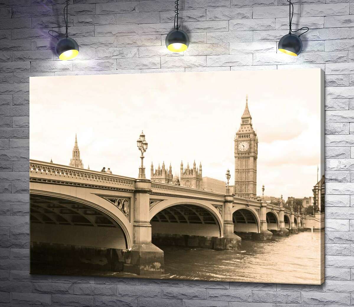 Картина ArtPoster Башня Биг-Бен (Big Ben) виднеется из-за Вестминтерского моста (Westminster Bridge) 130x98 см Модуль №1
Картина ArtPoster Башня Биг-Бен (Big Ben) виднеется из-за Вестминтерского моста (Westminster Bridge) 130x98 см Модуль №1