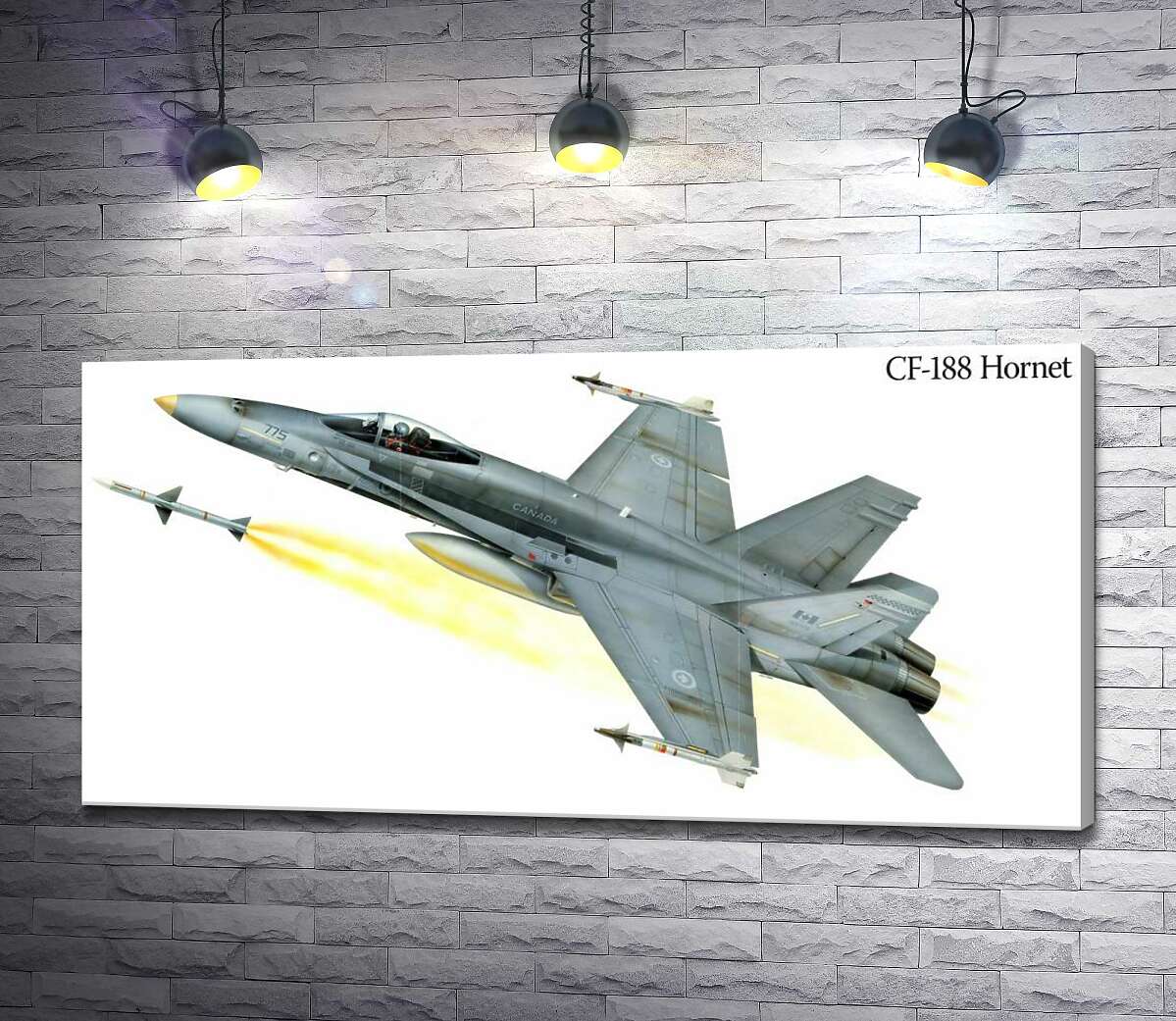 Картина ArtPoster Канадский многоцелевой истребитель McDonnell Douglas CF-18 Hornet 130x65 см Модуль №1
Картина ArtPoster Канадский многоцелевой истребитель McDonnell Douglas CF-18 Hornet 130x65 см Модуль №1