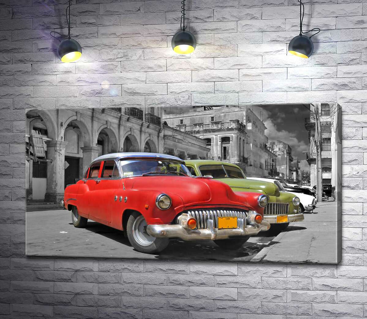 Картина ArtPoster Красная модель автомобиля Chevrolet 1952 года на старинной улице Кубы 100x53 см Модуль №1
Картина ArtPoster Красная модель автомобиля Chevrolet 1952 года на старинной улице Кубы 100x53 см Модуль №1